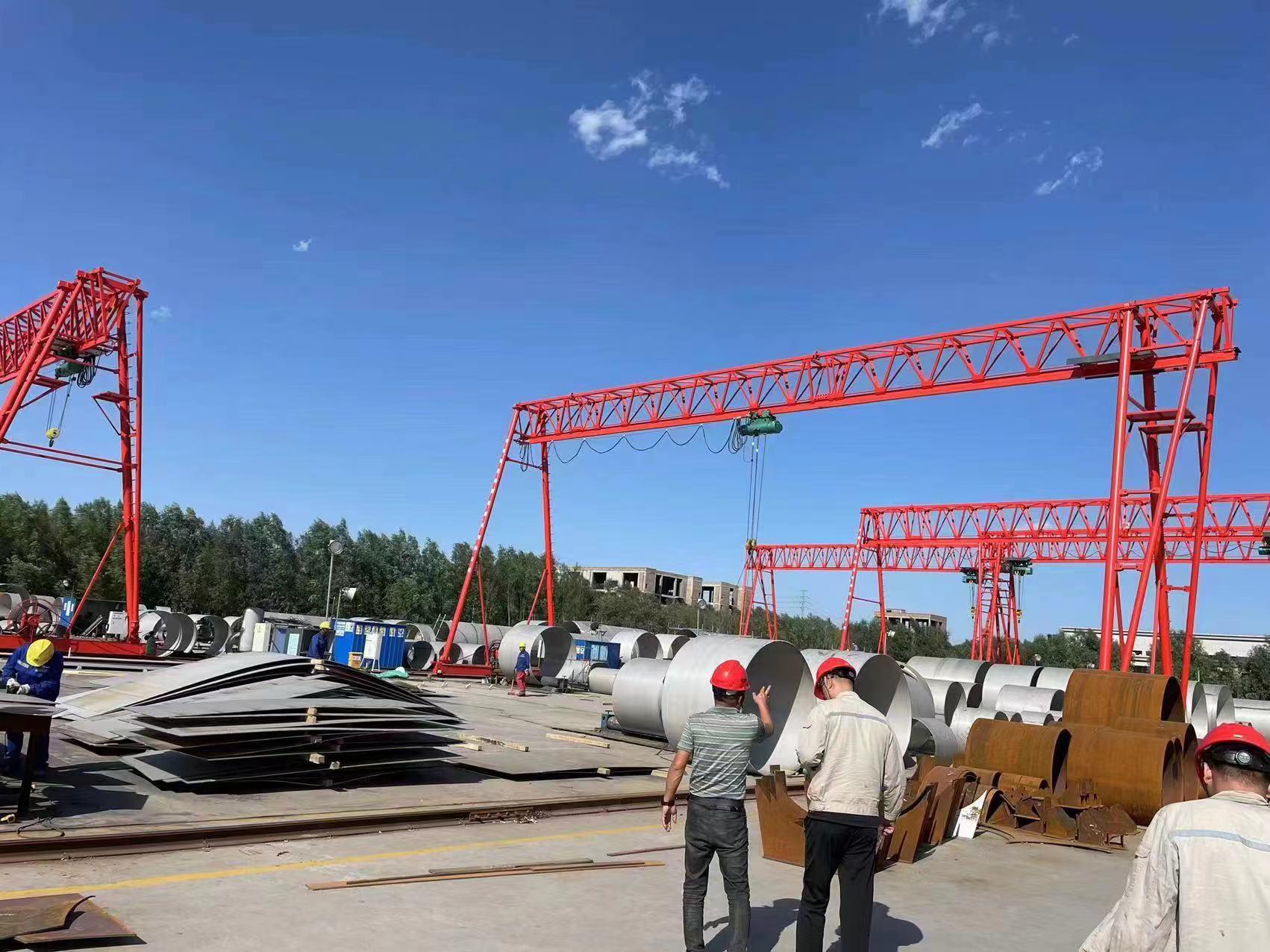 20噸龍門吊安裝時，需要注意哪些尺寸？